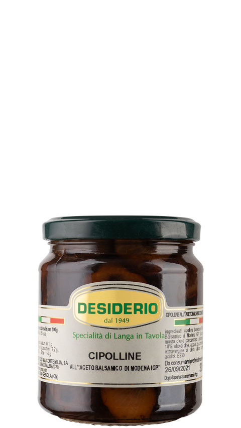 Cipolline all’aceto balsamico di Modena IGP