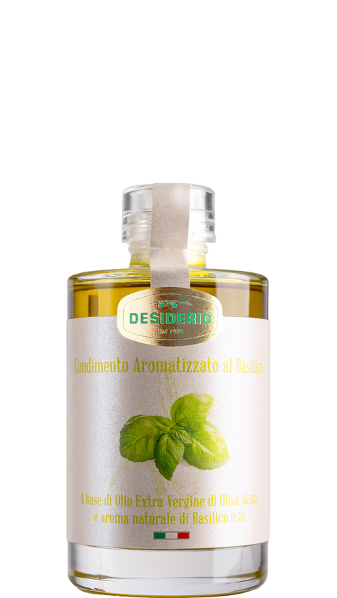 Condimento aromatizzato al basilico